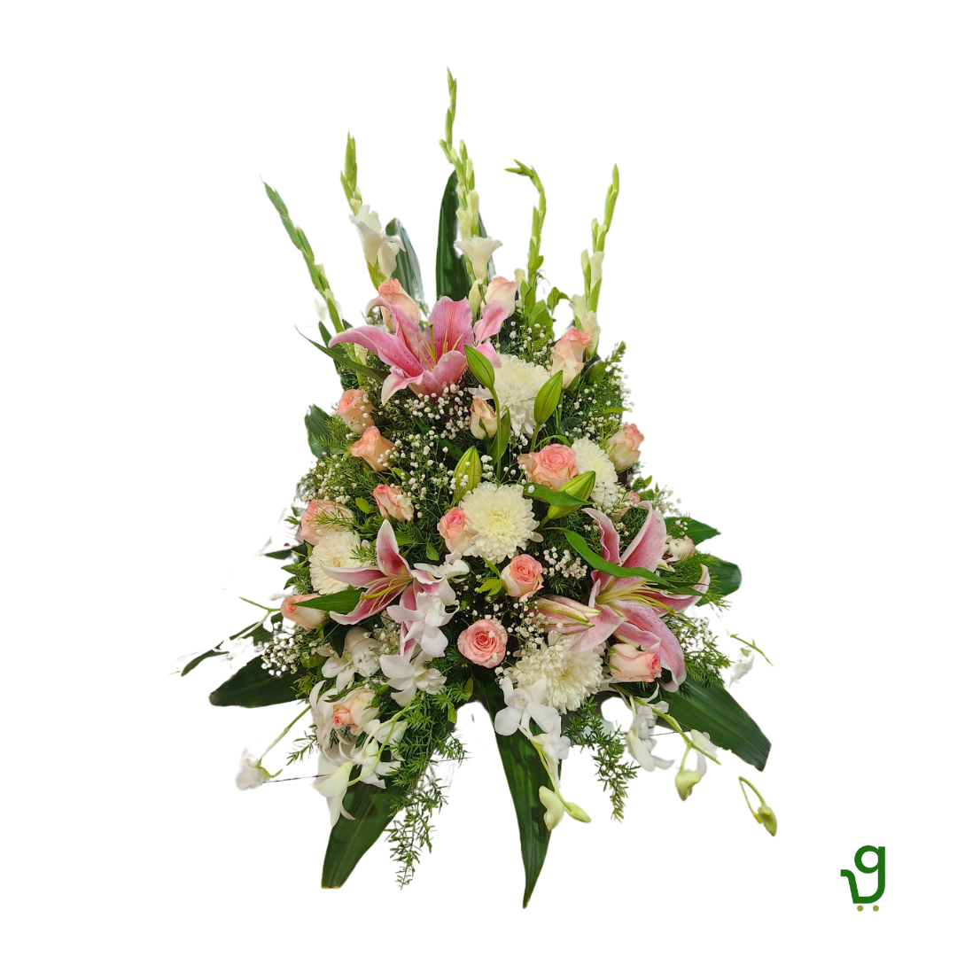 Flower Alter/ One Sided Arrangement 24 Inches Width